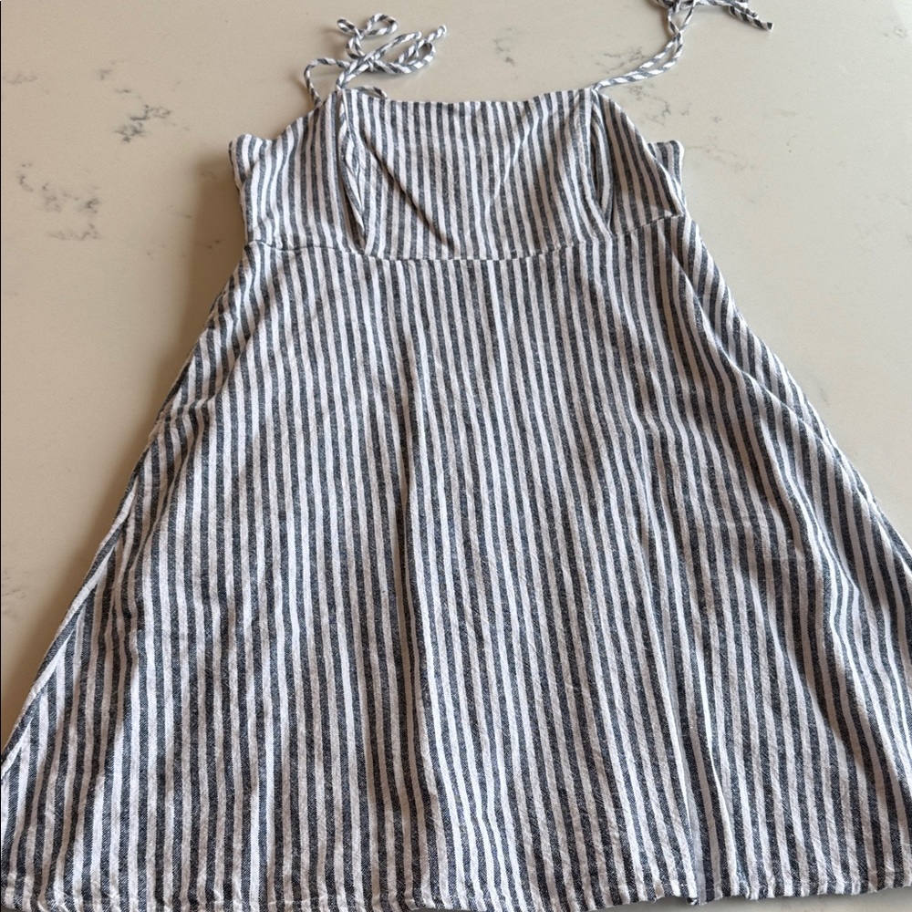 Old Navy Striped Mini Dress in White and Navy